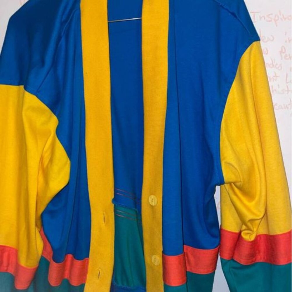 Vibrant and Playful  Cardigan - A True Statement Piece!